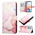 For OPPO A79 5G PT003 Marble Pattern Flip Leather Phone Case(Rose Gold)