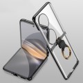 For Huawei Pocket 2 GKK Phantom Electroplating Phone Case with Ring Holder(Black)