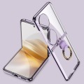 For Huawei Pocket 2 GKK Phantom Electroplating Phone Case with Ring Holder(Purple)