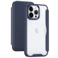 For iPhone 15 Pro Max RFID Blocking Adsorption Flip Leather Phone Case(Dark Blue)