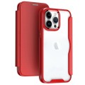 For iPhone 15 Pro RFID Blocking Adsorption Flip Leather Phone Case(Red)