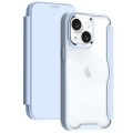 For iPhone 15 Plus RFID Blocking Adsorption Flip Leather Phone Case(Light Blue)