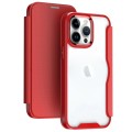 For iPhone 14 Pro RFID Blocking Adsorption Flip Leather Phone Case(Red)