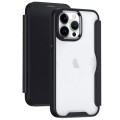 For iPhone 14 Pro Max RFID Blocking Adsorption Flip Leather Phone Case(Black)