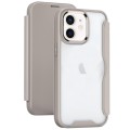 For iPhone 11 RFID Blocking Adsorption Flip Leather Phone Case(Khaki)