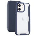 For iPhone 11 RFID Blocking Adsorption Flip Leather Phone Case(Dark Blue)