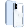 For iPhone X / XS RFID Blocking Adsorption Flip Leather Phone Case(Light Blue)