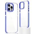 For iPhone 15 Pro Max Dual-Color Clear Acrylic Hybrid TPU Phone Case(Blue)