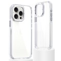 For iPhone 15 Pro Dual-Color Clear Acrylic Hybrid TPU Phone Case(Transparent)