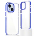 For iPhone 15 Plus Dual-Color Clear Acrylic Hybrid TPU Phone Case(Blue)