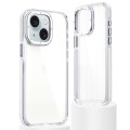 For iPhone 15 Plus Dual-Color Clear Acrylic Hybrid TPU Phone Case(Transparent)