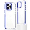 For iPhone 14 Pro Dual-Color Clear Acrylic Hybrid TPU Phone Case(Blue)