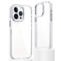 For iPhone 12 Pro Max Dual-Color Clear Acrylic Hybrid TPU Phone Case(Transparent)