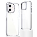 For iPhone 11 Dual-Color Clear Acrylic Hybrid TPU Phone Case(Grey)