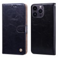 Oil Wax Texture Shockproof Flip Leather Phone Case For iPhone 15 Pro(Black)