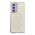 For Honor Magic Vs2 Pearlescent Paint Gradient Geometric Leather Phone Case(Gold)