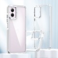 For Motorola Moto G Play 2024 Dual-Color Clear Acrylic Hybrid TPU Phone Case(Transparent)