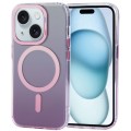 For iPhone 15 TGVIS Aurora Series MagSafe Magnetic Phone Case(Gradient Pink)