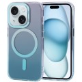 For iPhone 15 Plus TGVIS Aurora Series MagSafe Magnetic Phone Case(Gradient Blue)