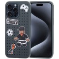 For iPhone 15 Pro TGVIS Cool Series Heat Dissipation Phone Case(Black)