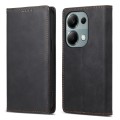 For Xiaomi Redmi Note 13 Pro 4G DF-05 Business Solid Color Magnetic RFID Leather Phone Case(Black)