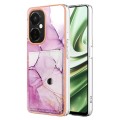 For OnePlus CE 3 Lite 5G / Nord N30 Marble Pattern IMD Card Slot Phone Case(Pink Purple Gold)