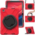 For Lenovo Tab M11 /Xiaomi Pad 11 2024 Silicone Hybrid PC Tablet Case with Holder & Shoulder Strap(R