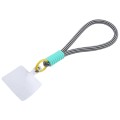 Silicone Nylon Rope Short Lanyard(White Black)