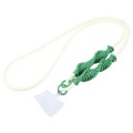 Spiral Crossbody Mobile Phone Long Lanyard(White Green)