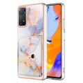 For Xiaomi Redmi Note 11 Pro 5G / 4G Global Marble Pattern IMD Card Slot Phone Case(Galaxy Marble Wh