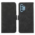 For Samsung Galaxy A32 4G ABEEL Frosted Magnetic RFID Leather Phone Case(Black)