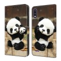 For LG K22/K22 + Crystal Painted Leather Phone case(Panda)