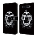 For LG K41S/K51S Crystal Painted Leather Phone case(Skull)