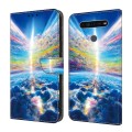 For LG K41S/K51S Crystal Painted Leather Phone case(Colorful Sky)