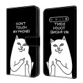 For LG V60 ThinQ 5G Crystal Painted Leather Phone case(Dont Touch My Phone)