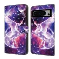 For Google Pixel 6 Crystal Painted Leather Phone case(Unicorn)