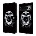 For Google Pixel 6 Crystal Painted Leather Phone case(Skull)