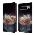 For Google Pixel 6 Crystal Painted Leather Phone case(Peony)