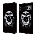 For Google Pixel 7 Pro 5G Crystal Painted Leather Phone case(Skull)