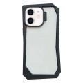 For iPhone 12 Creative Irregular Frame Shockproof Phone Case(Black)