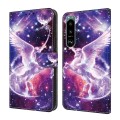 For Sony Xperia 5 III Crystal Painted Leather Phone case(Unicorn)