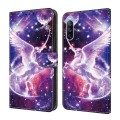 For Sony Xperia 10 III Crystal Painted Leather Phone case(Unicorn)