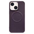 For iPhone 14 2 in 1 MagSafe Magnetic Silicone Leather Phone Case(Purple)