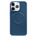 For iPhone 11 Pro Max 2 in 1 MagSafe Magnetic Silicone Leather Phone Case(Blue)