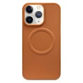 For iPhone 11 Pro Max 2 in 1 MagSafe Magnetic Silicone Leather Phone Case(Brown)