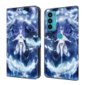 For Motorola Moto E20/E30/E40 Crystal Painted Leather Phone case(Magic Fairy)