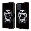For Motorola Moto E22/E22i Crystal Painted Leather Phone case(Skull)