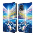 For Motorola Moto E22/E22i Crystal Painted Leather Phone case(Colorful Sky)