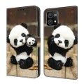 For Motorola Moto G Stylus 5G 2022 Crystal Painted Leather Phone case(Panda)