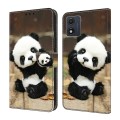 For Motorola Moto G13/G23/G53 5G Crystal Painted Leather Phone case(Panda)